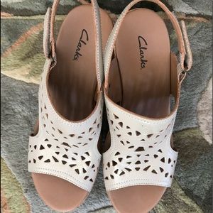 Clark’s wedge heels.